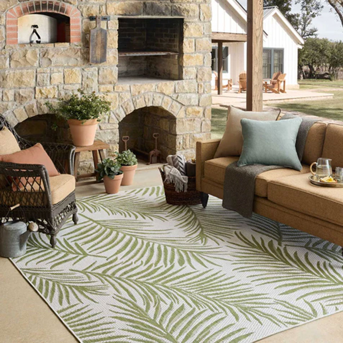EASTON 6 IVORY/GREEN 7'10X10 RUG