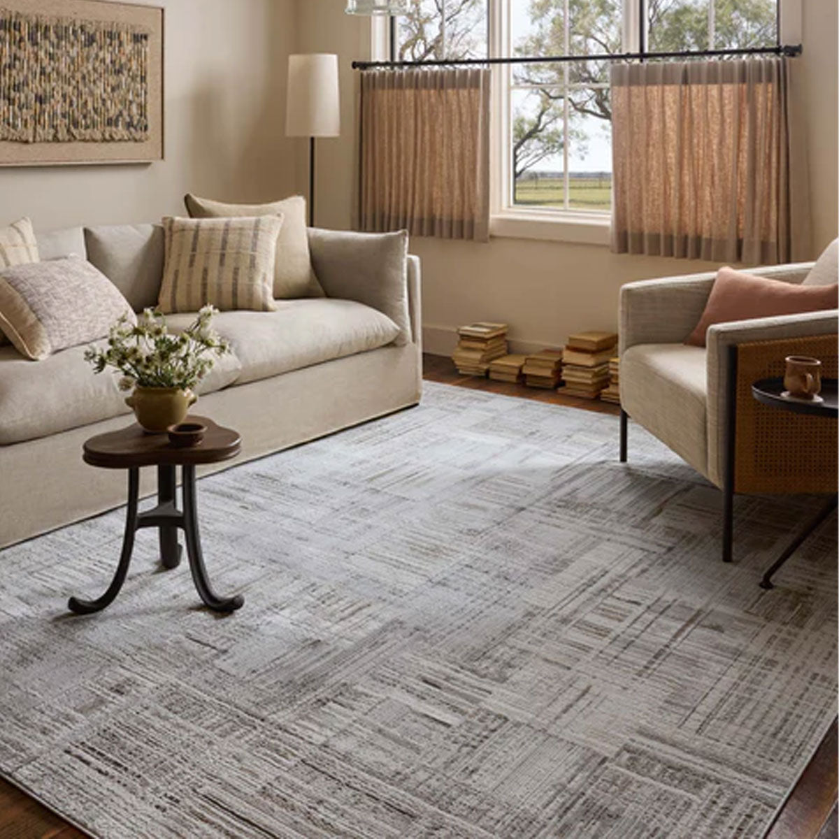 HOLLIS 2 PEB/IVRY 7'10X10 RUG