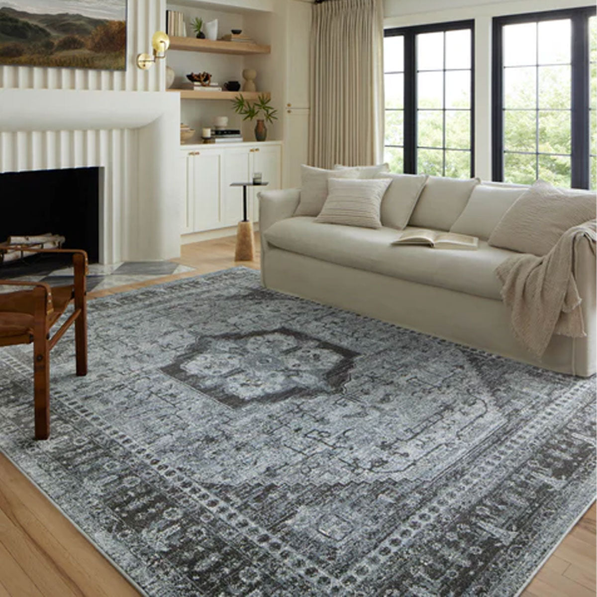 ODETTE 8 SKY/CHARCOAL 7'10X10 RUG
