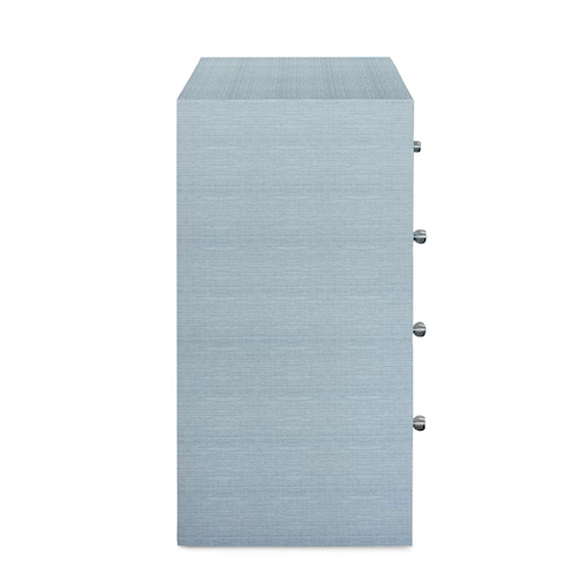 NEWBURY BLUE RAFFIA 4DRW CHEST
