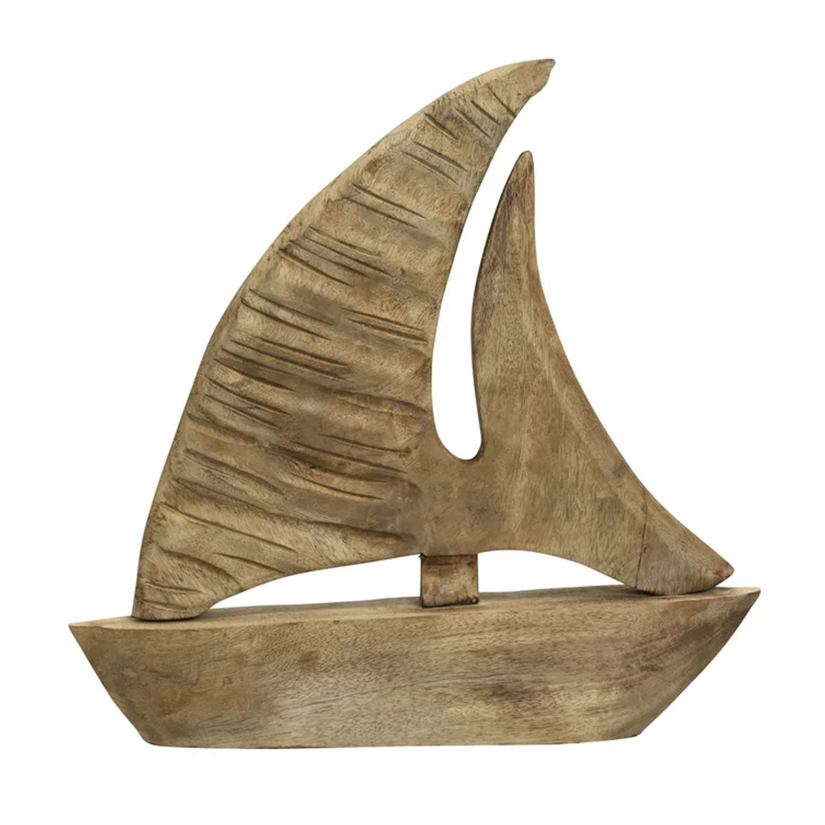 Mango Wood 16" Sail Boat