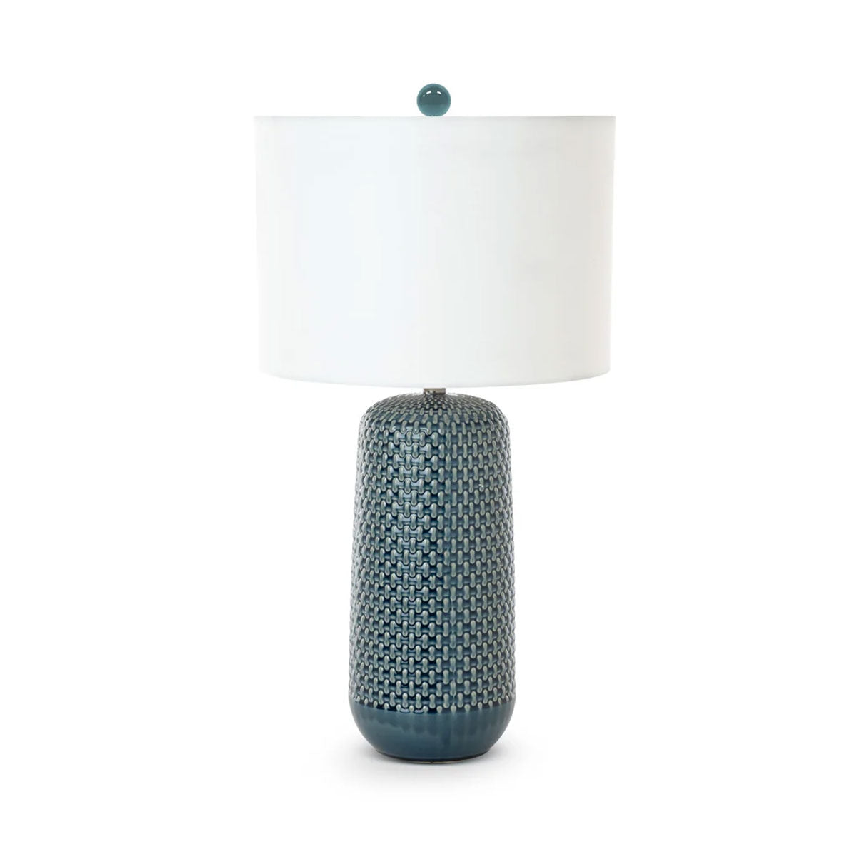 Blue Textured/ceramic T Lamp