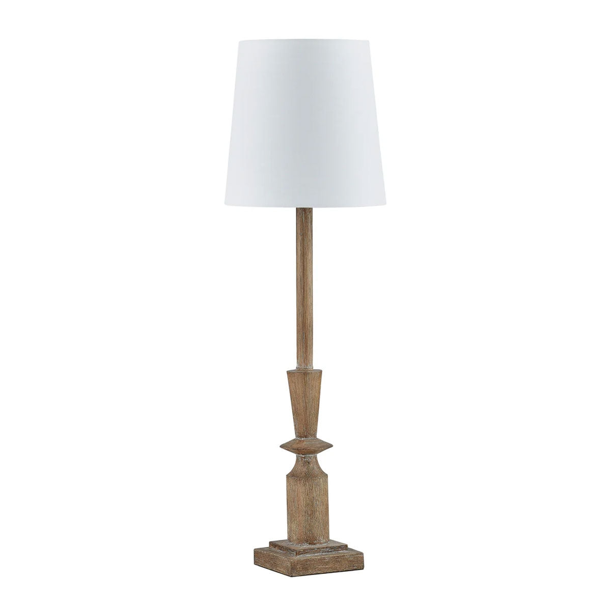 Joey Buffet Distressed Wood Buffet Lamp