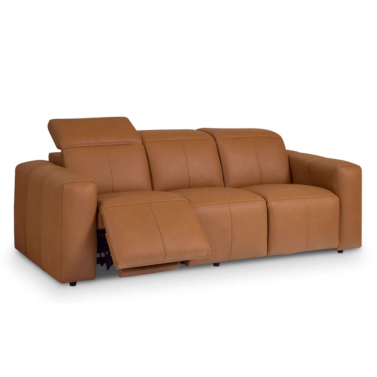 Airy Antelope Sofa With Power Headrest