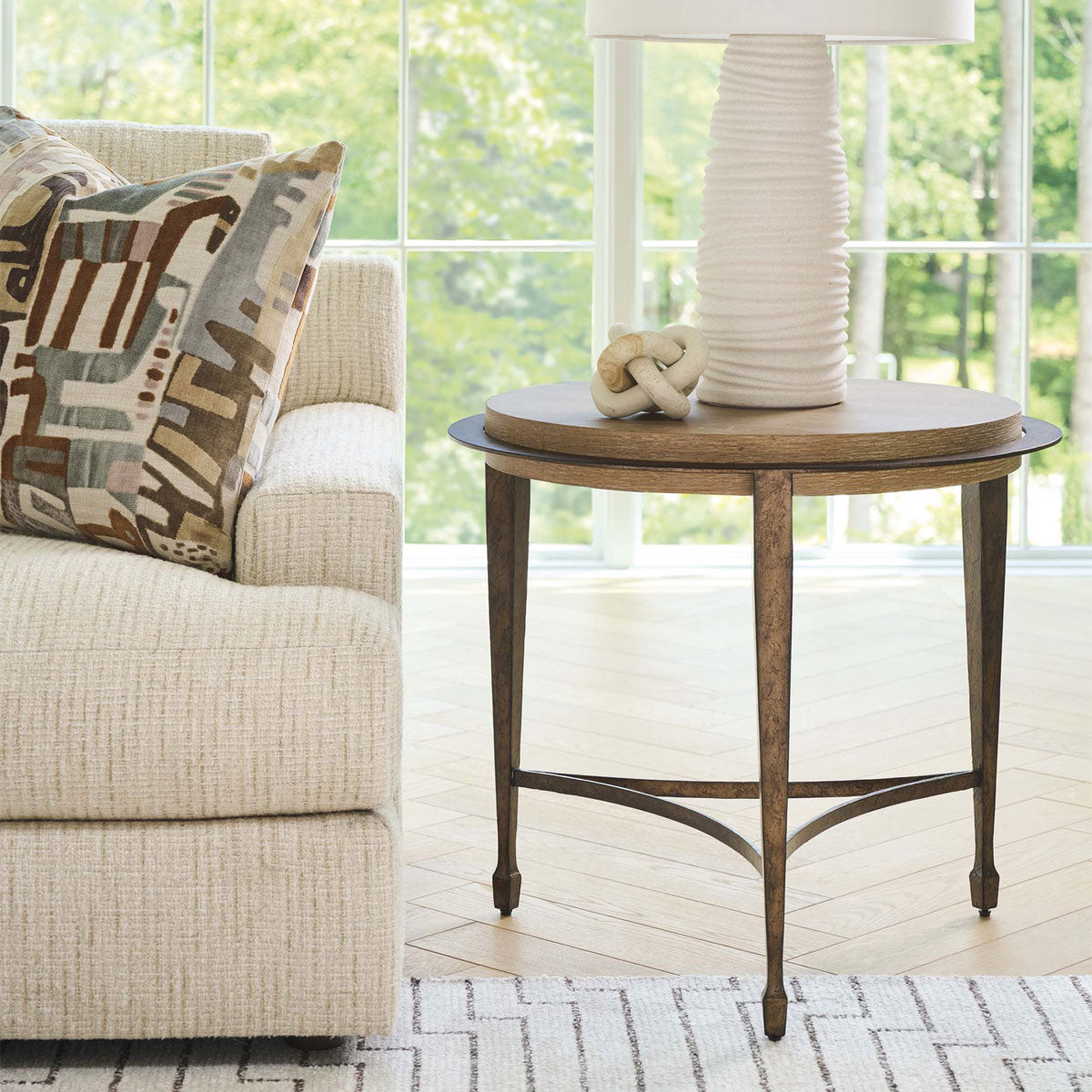 CATELONIA ROUND METAL SIDE TABLE