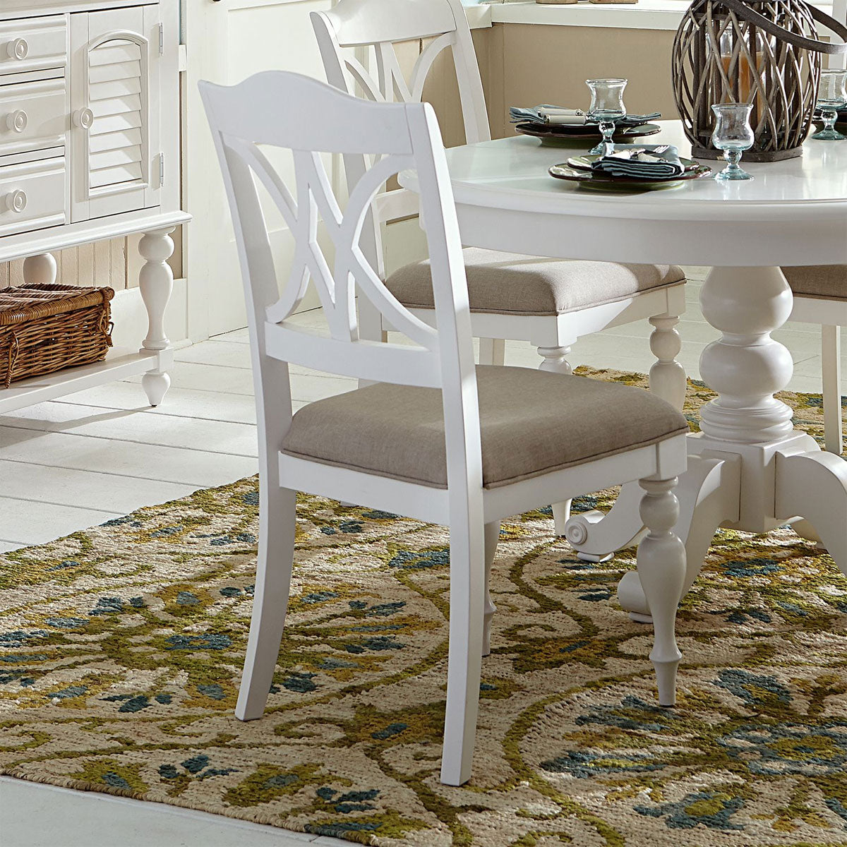 SUMMER HOUSE WHT SLAT BK CHAIR