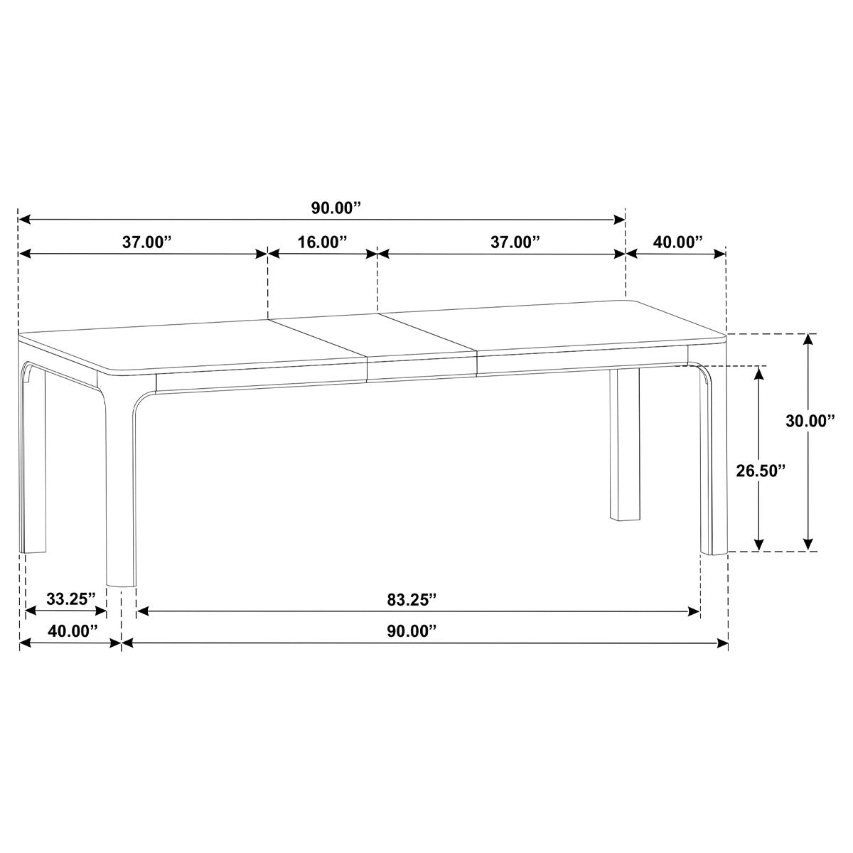 SOLANO EXT DINING TABLE