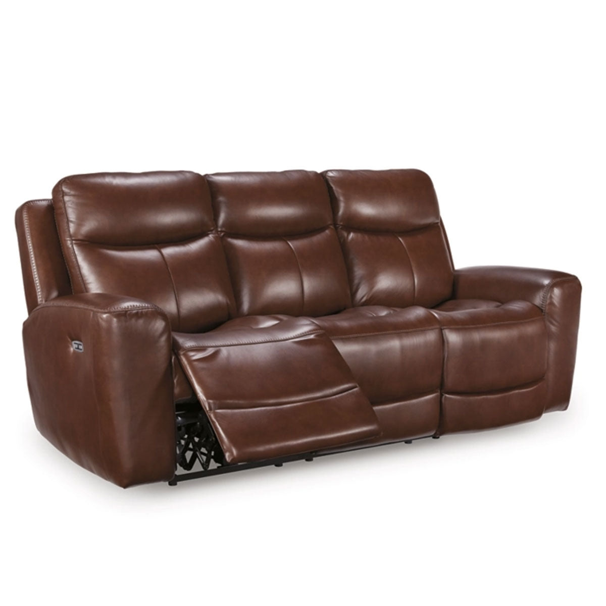 Next Move Mahog Power Headrest Sofa