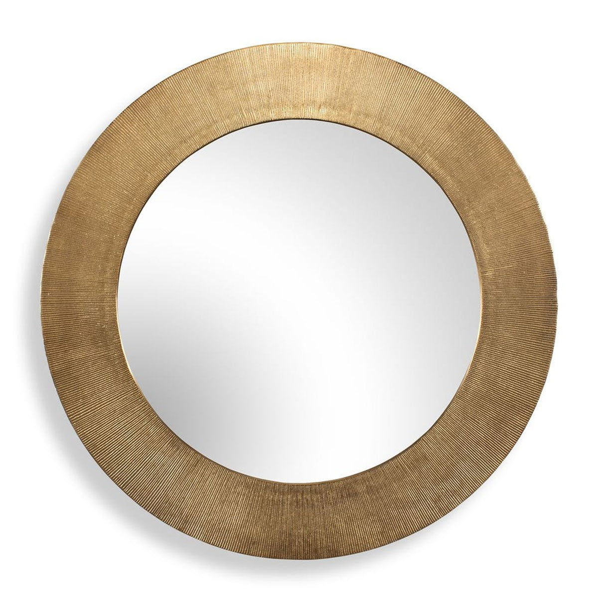 Tano 41" Round Antq Gold Mirror