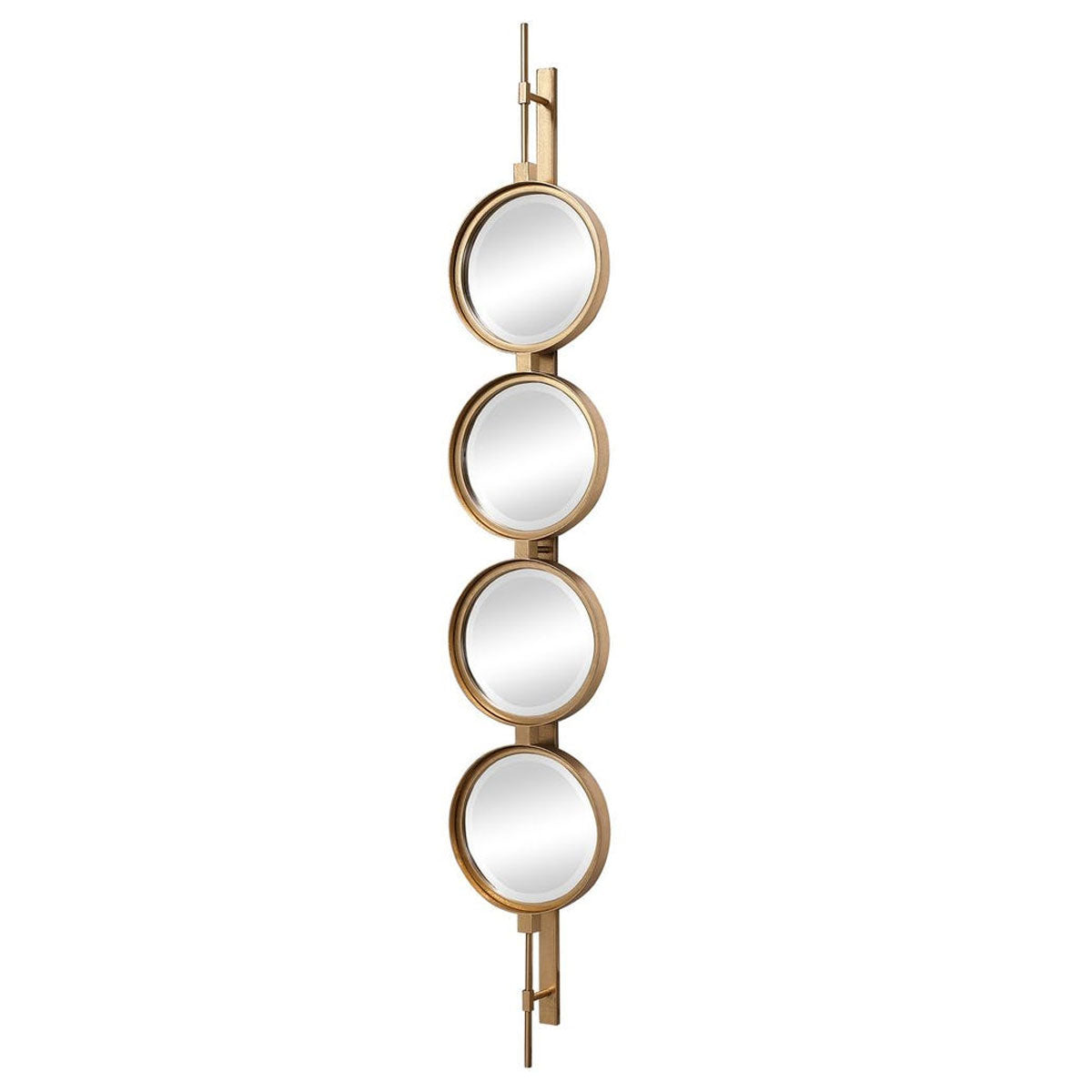 Gold Frame Button Mirror