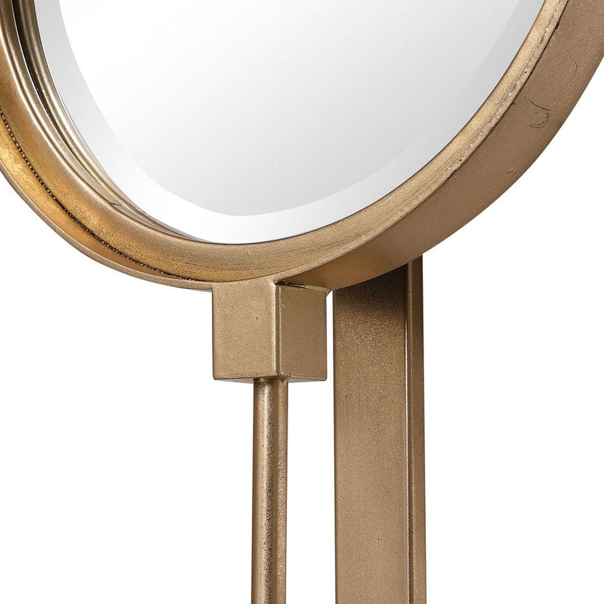 Gold Frame Button Mirror