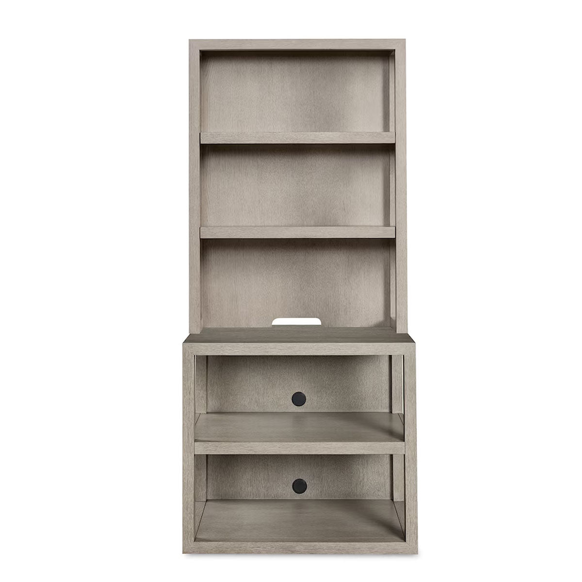 HOMEWORK GRY BOOKCASE W/HUTCH