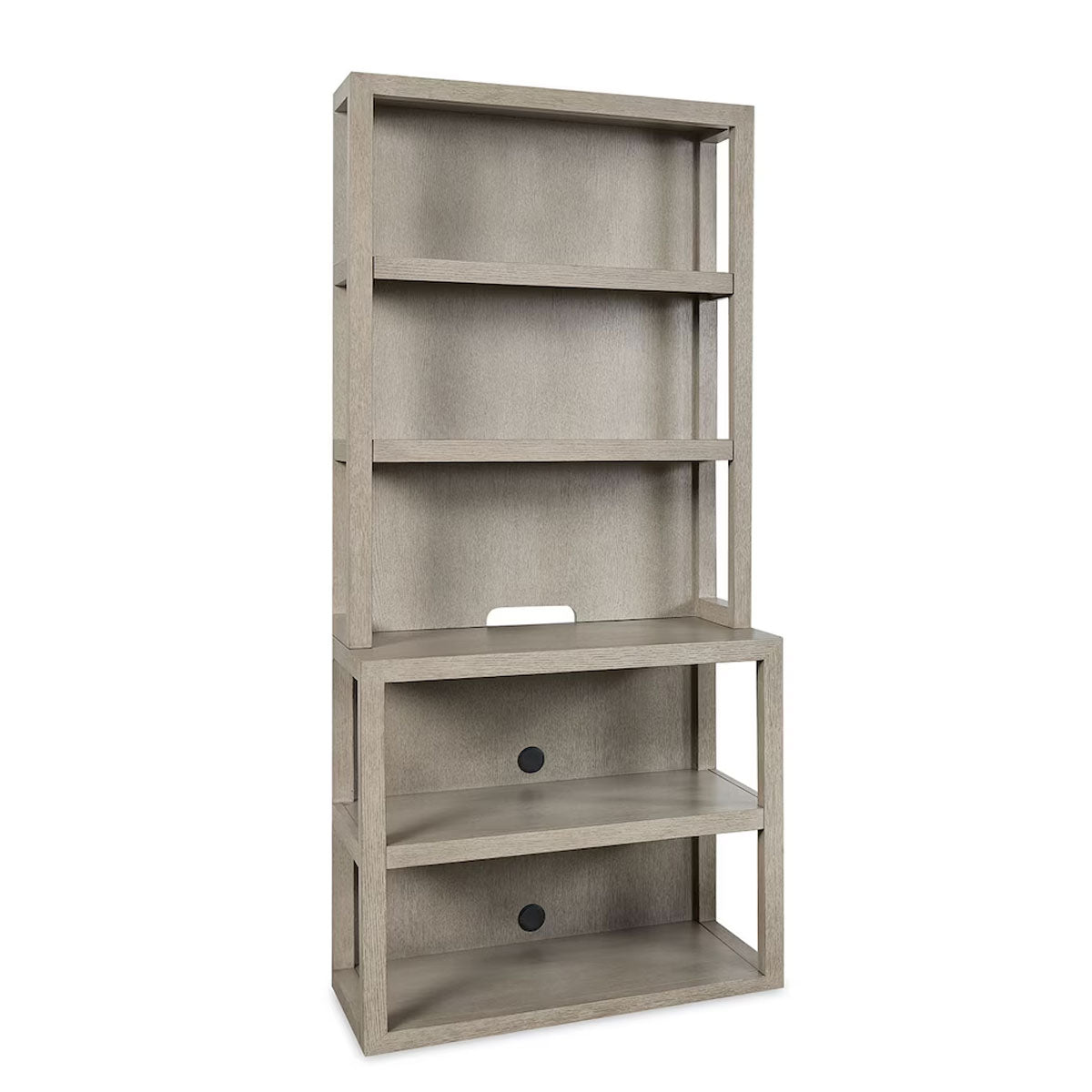 HOMEWORK GRY BOOKCASE W/HUTCH