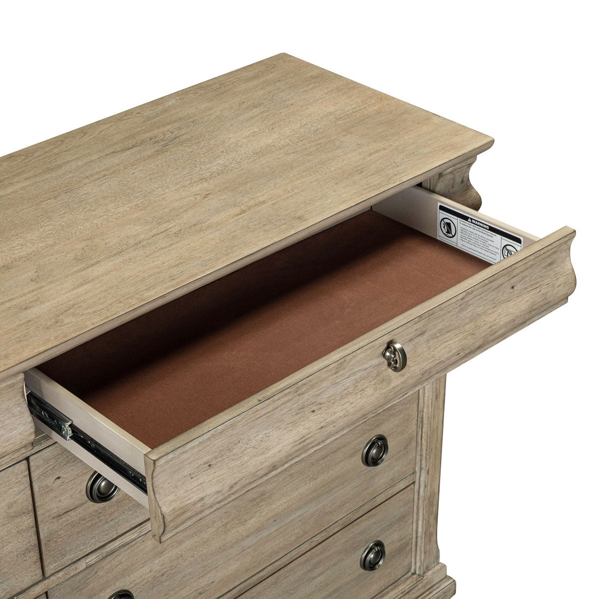 RUSTIC TRAD 8 DRW DRESSER