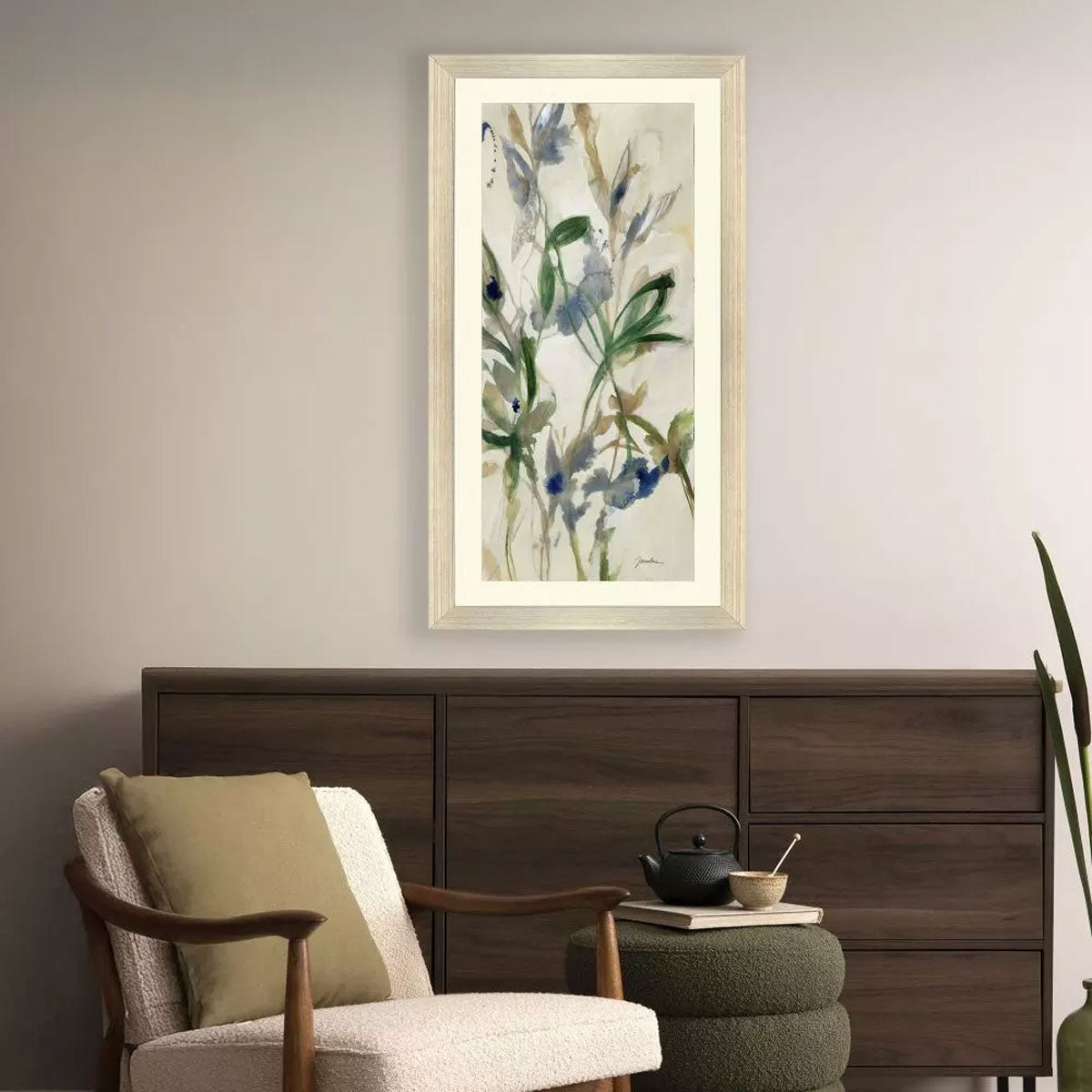 WILD GRASS RIGHT FRAMED ART