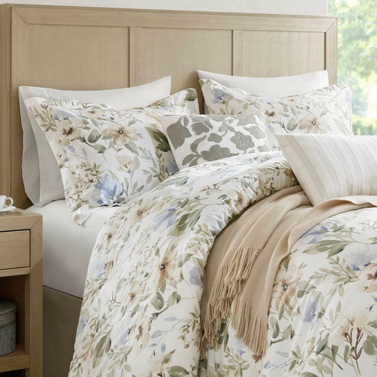 Herbal Floral 6pc Queen Comf St