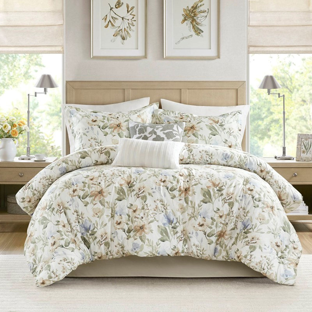 Herbal Floral 6pc Kg Comf St