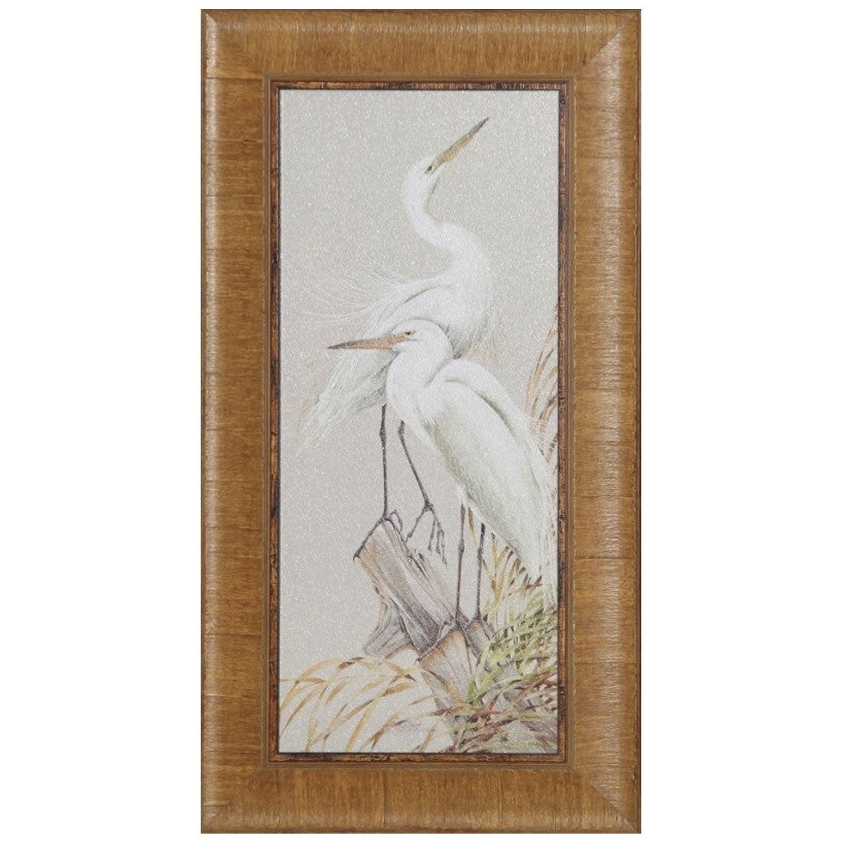 DBL WHITE EGRET ISLAND FRM ART