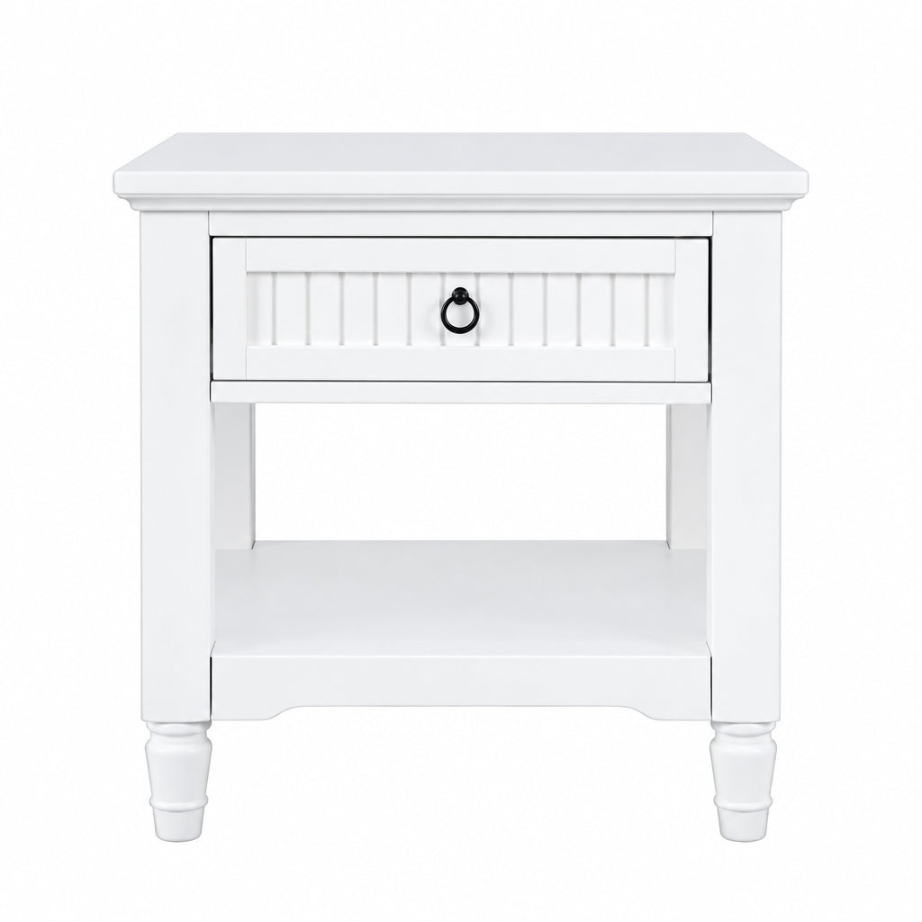 WESTPORT WHITE END TABLE