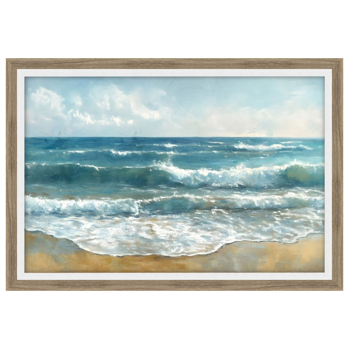 TEAL WATERS SHORELINE ART