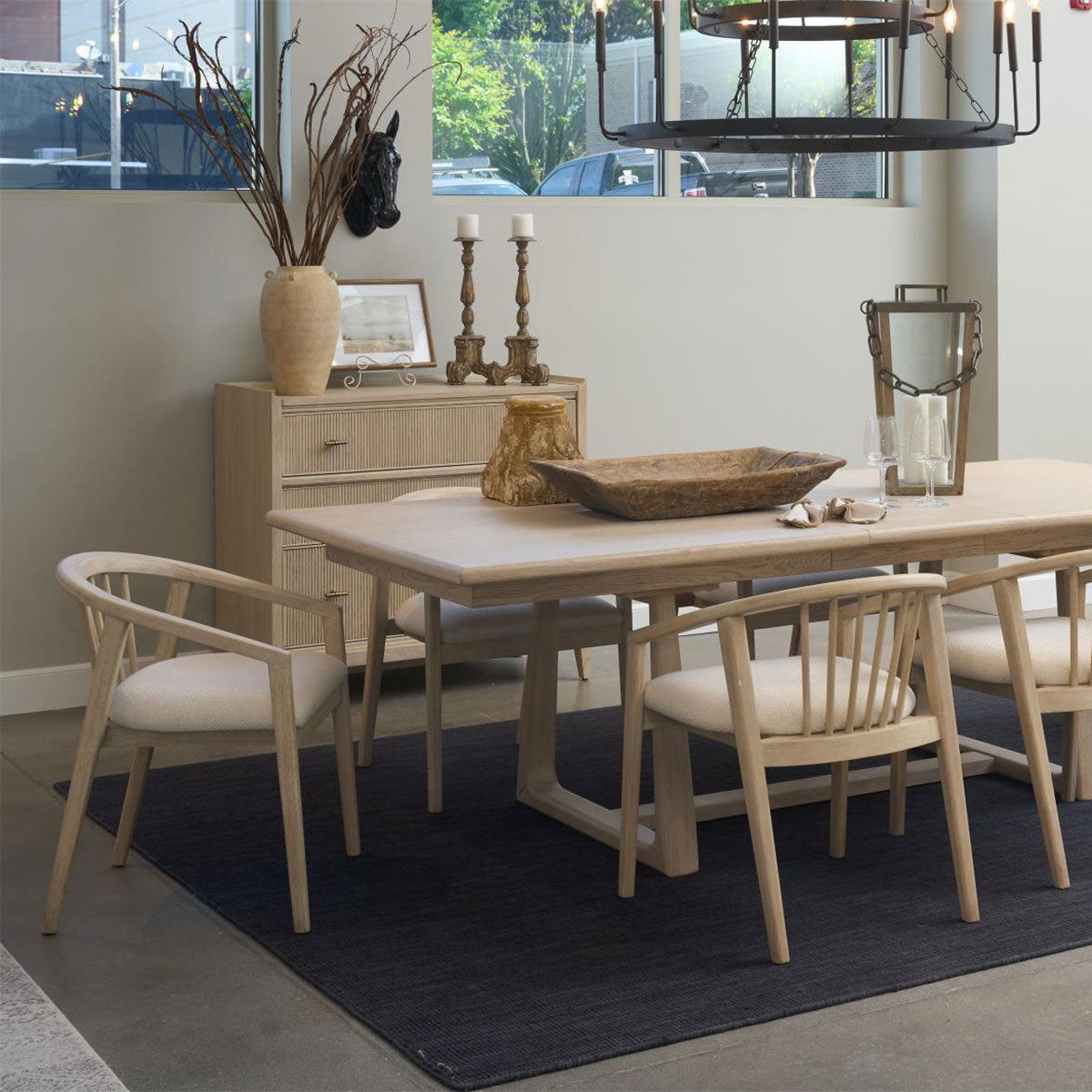 CARMELLA 7PC W/SPNDLE CHAIRS