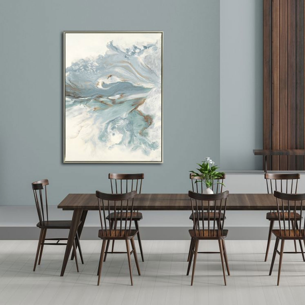 DRIFT AWAY BLUE WAVES ART