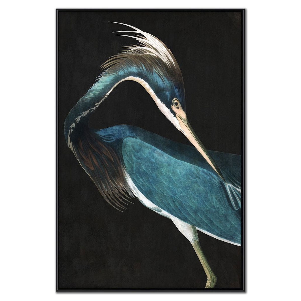 MAJESTIC BLUE HERON I ART