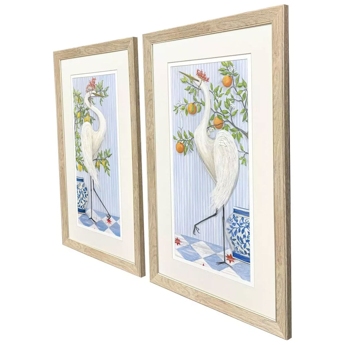 CSTL CROWN WHT EGRET S/2 ART