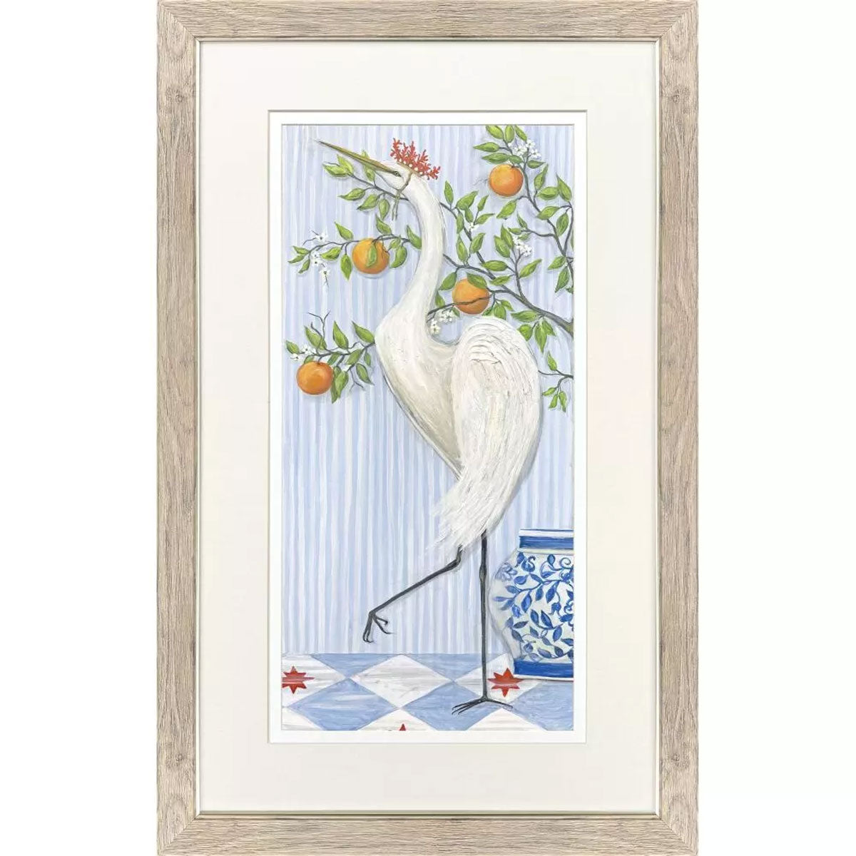 CSTL CROWN WHT EGRET S/2 ART
