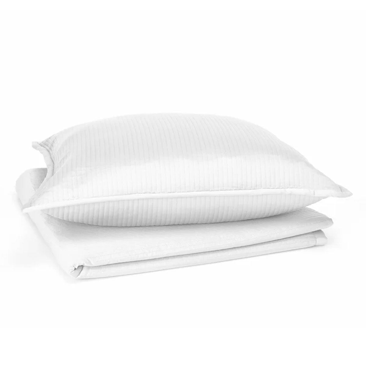Linea White Queen Coverlet Set