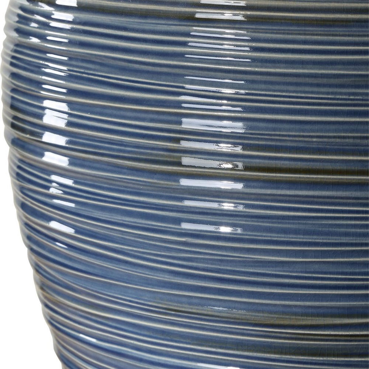 Moher Blue Ribbed Glaze Tl