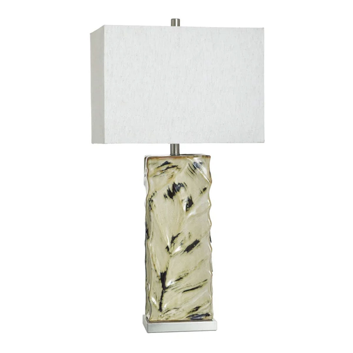 Bali Cream Leaf Cutout Lamp