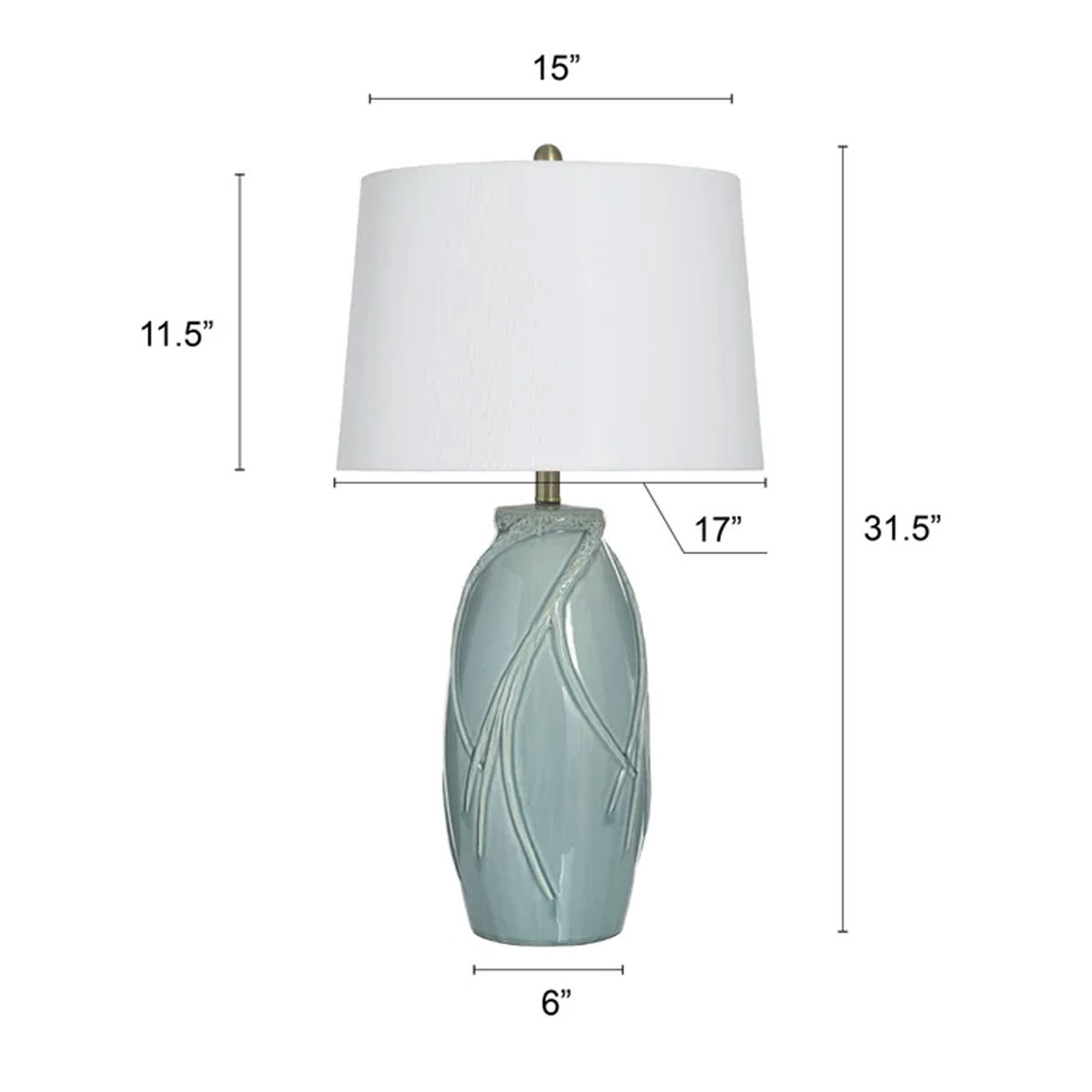 Starlite Sage Cer T Lamp