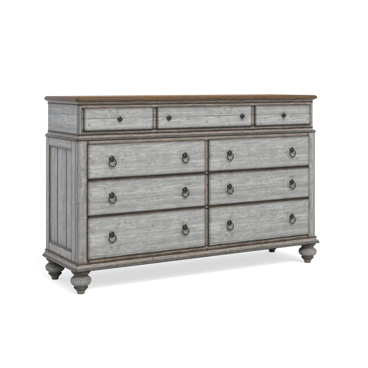 Plymouth 9 Drawer Double Dresser