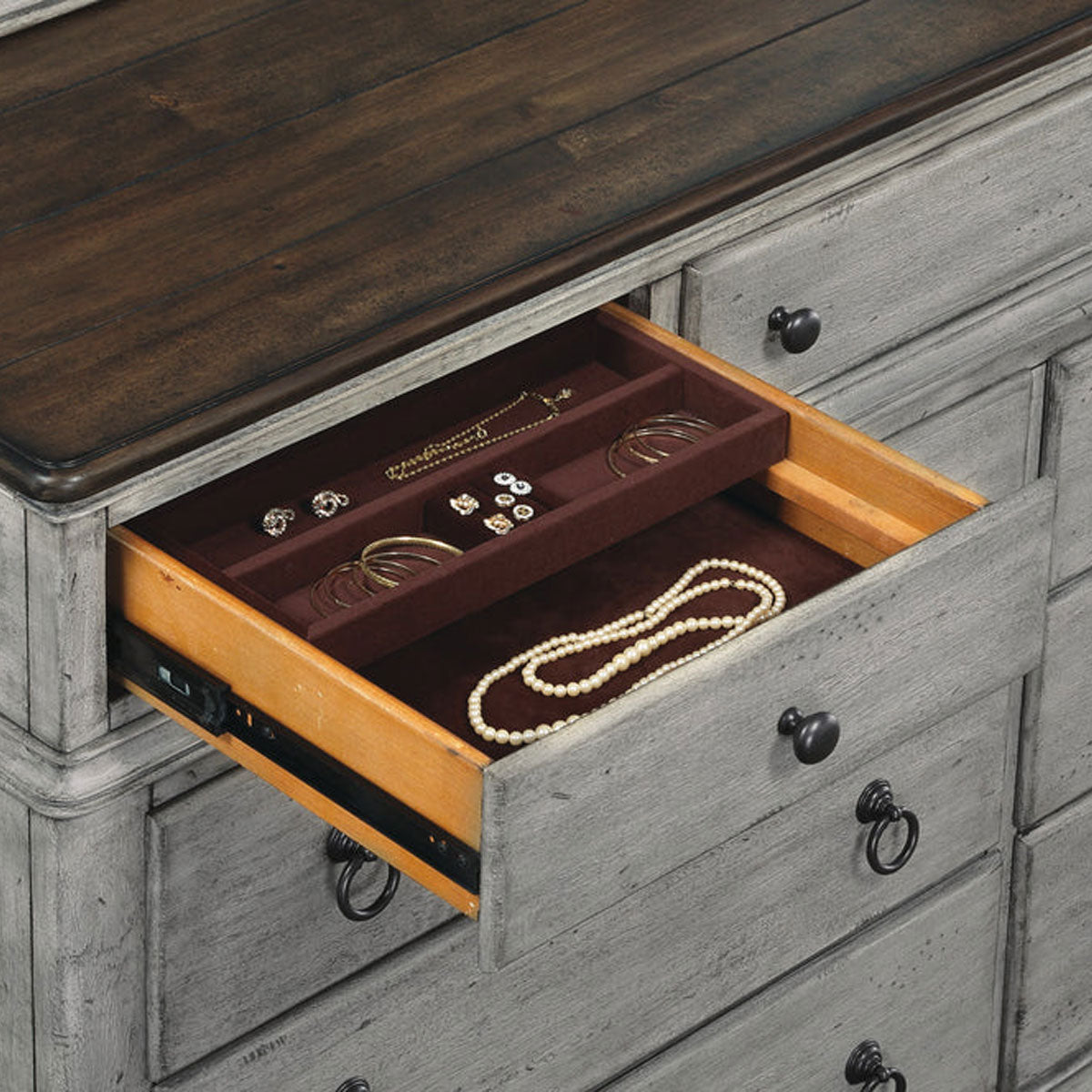 Plymouth 9 Drawer Double Dresser
