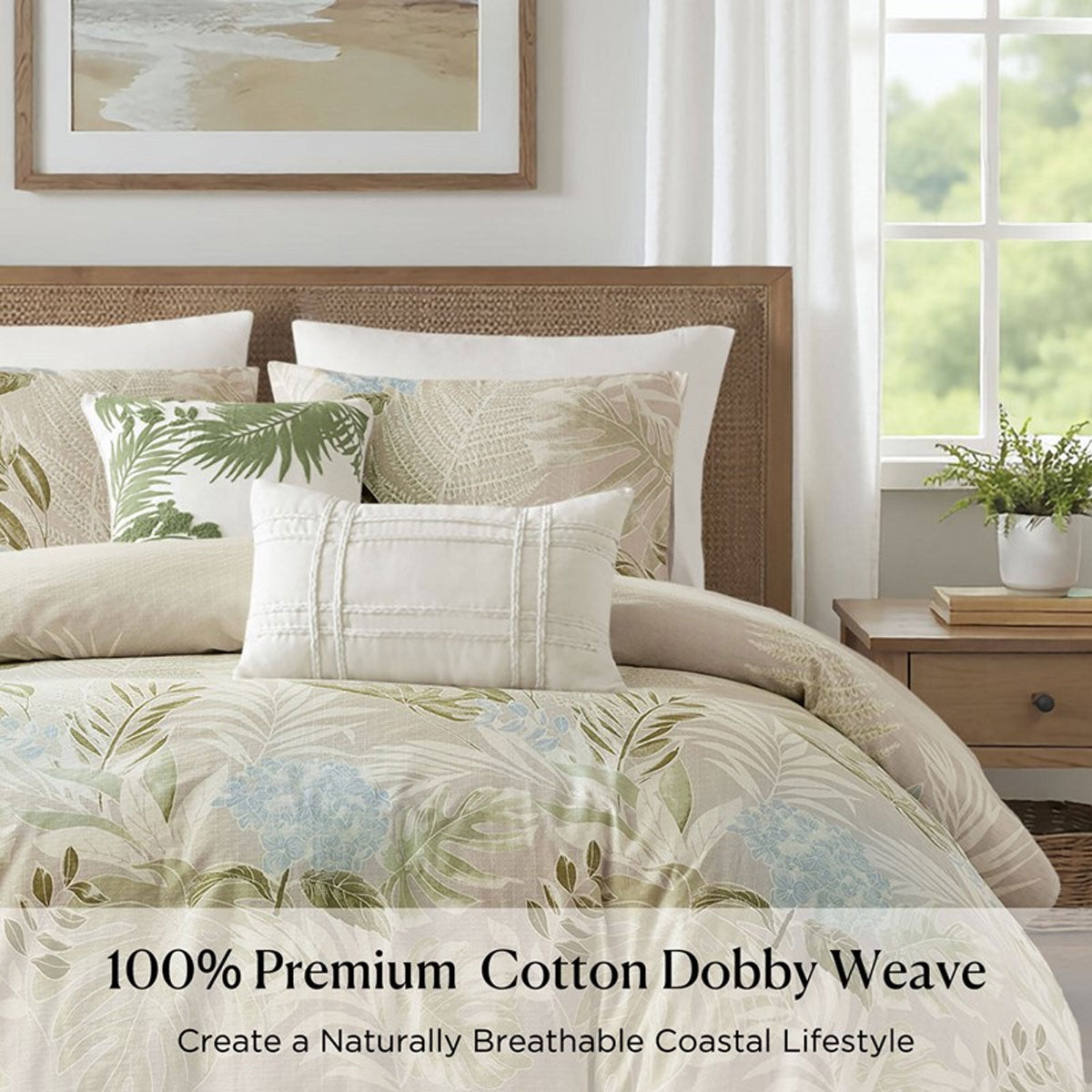 Kiawah Island Taupe Queen Comf St