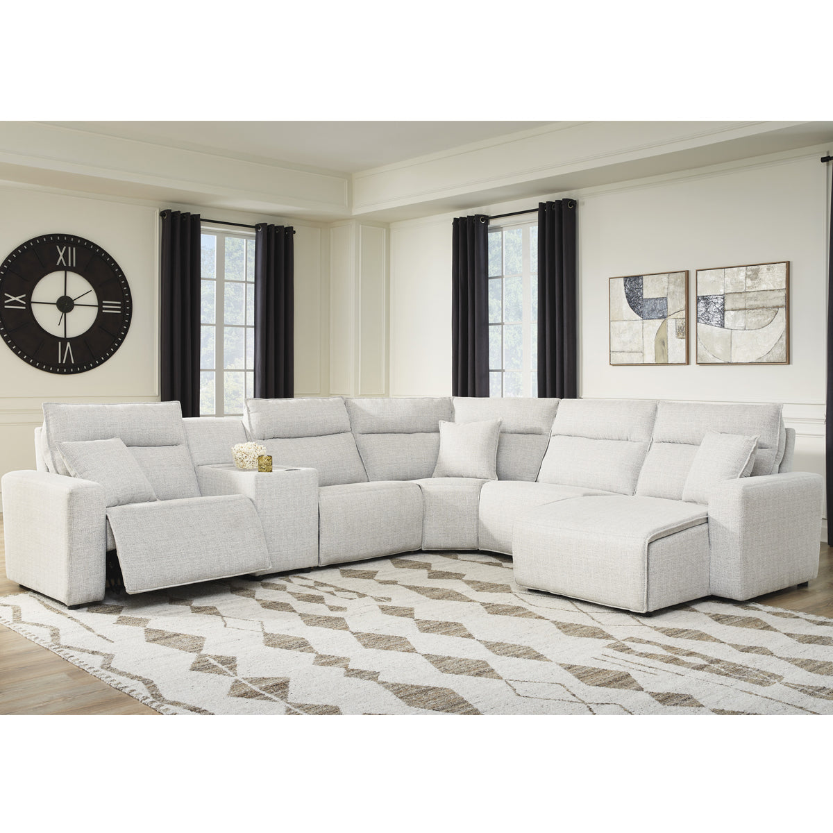 MODMAX II STONE 6PC SECTIONAL