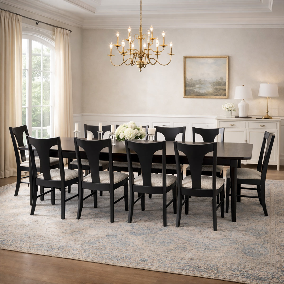 MAPLE GATHERING TBL W/8 CHAIRS