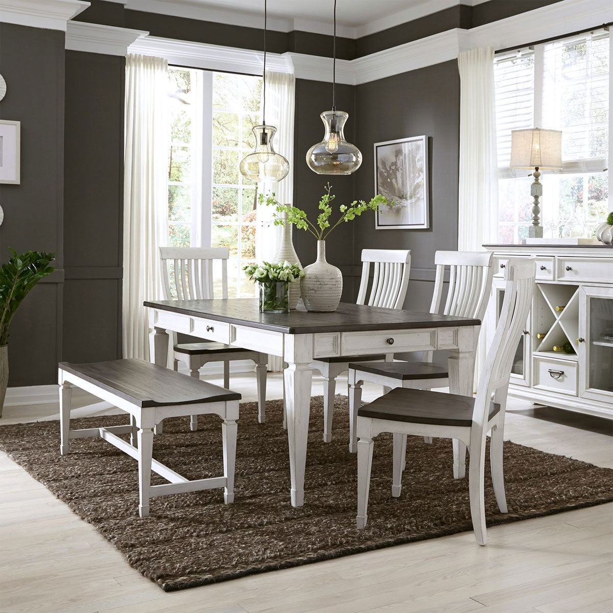 ALLYSON PARK 6PC SET W/BENCH