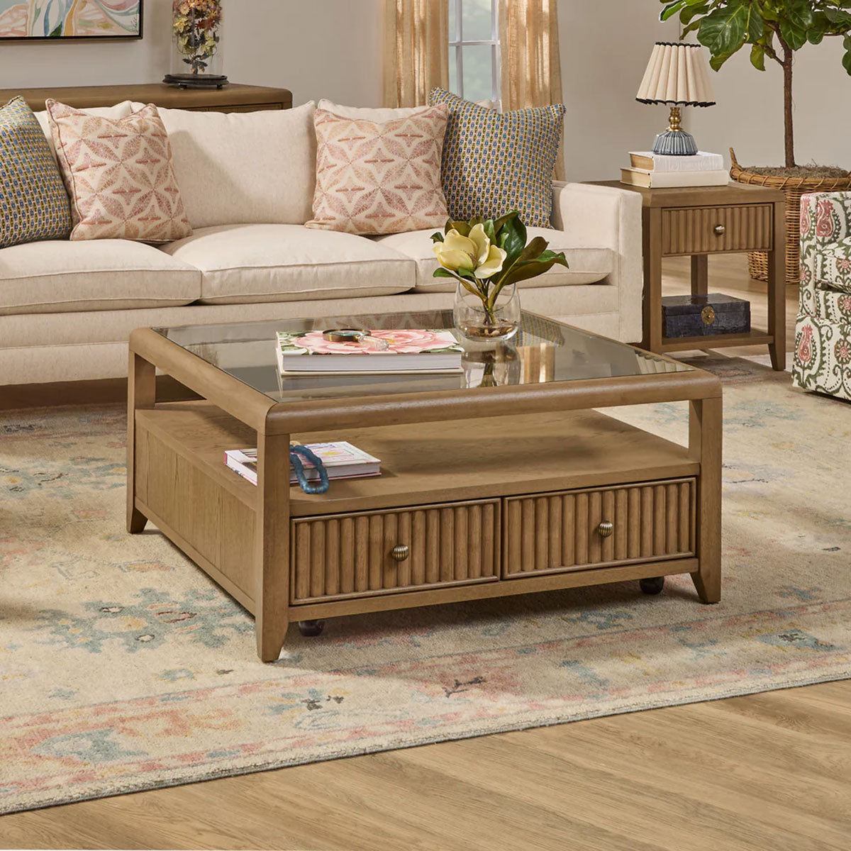 REED SQ COFFEE TABLE