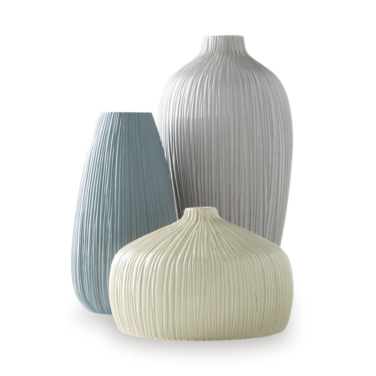 Eiderman S/3 Gry/blegrn Vases