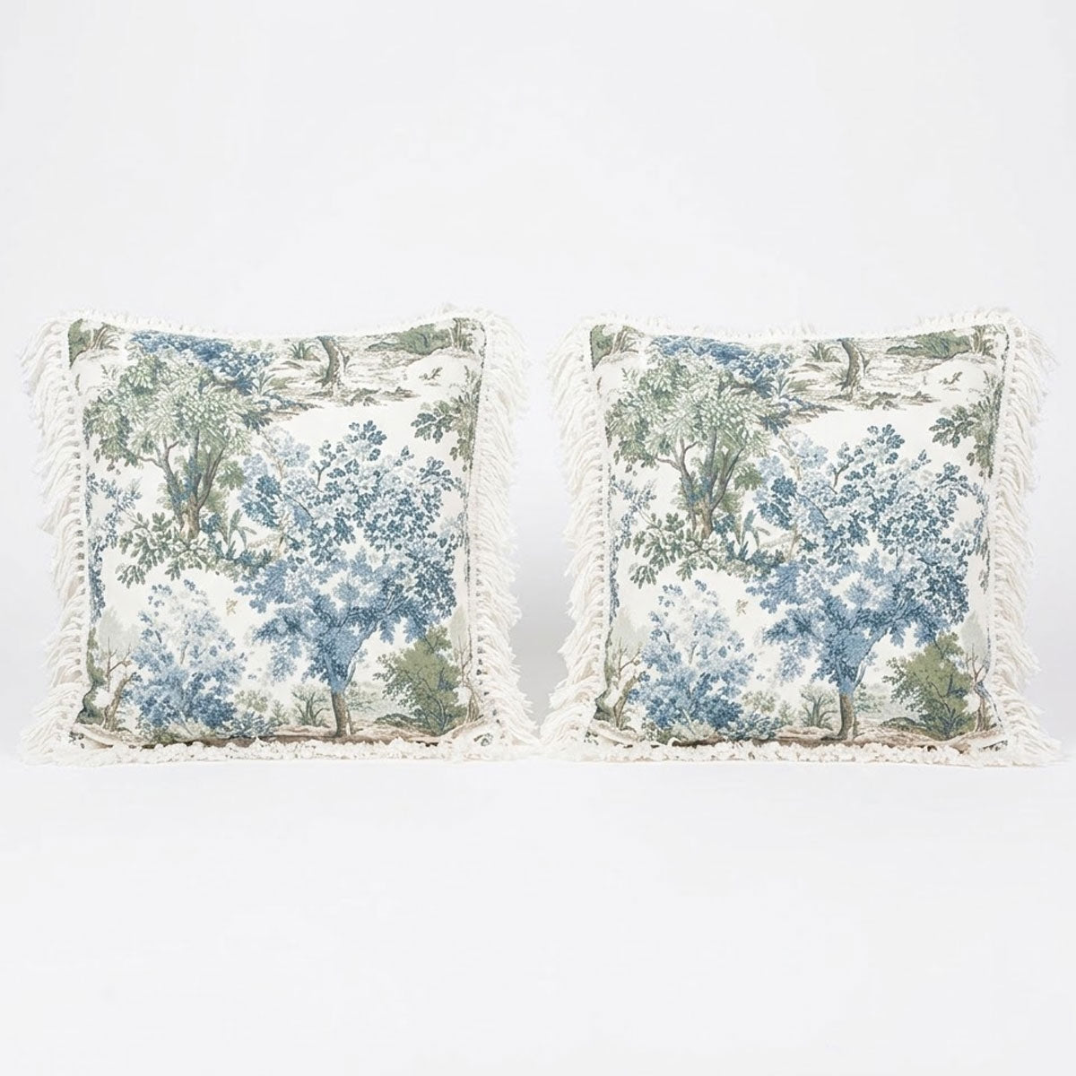 20" Welted Pillow Pair With Fring