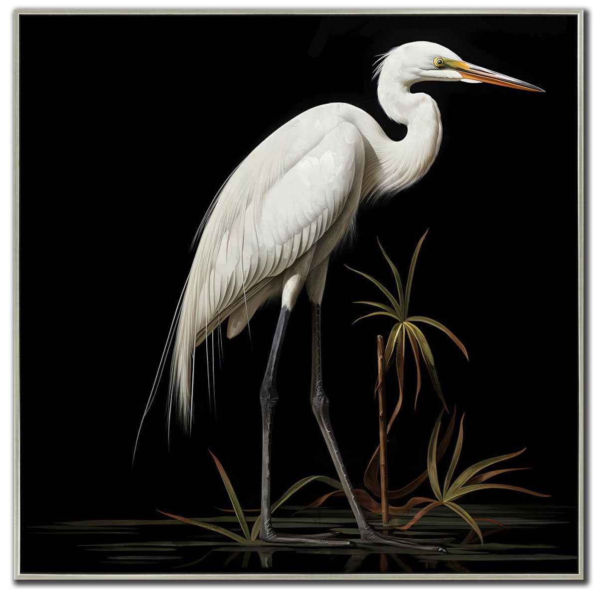 MIDNIGHT HERON I ART