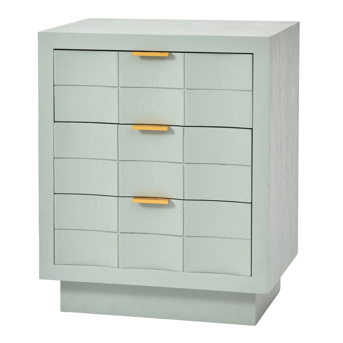 MINT GREEN 3DRW WOODEN TABLE