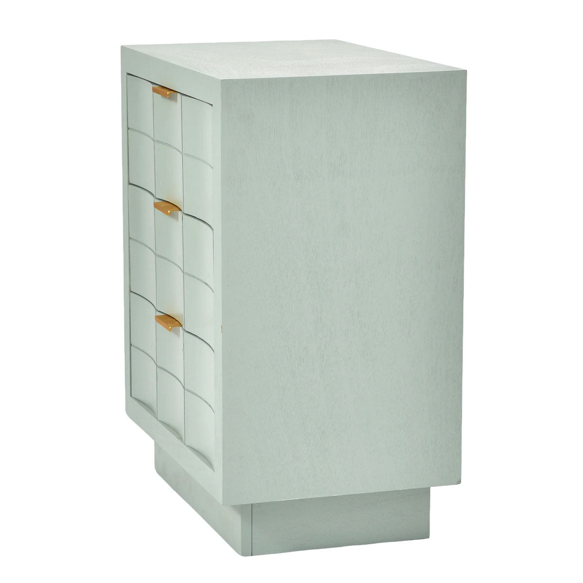 MINT GREEN 3DRW WOODEN TABLE