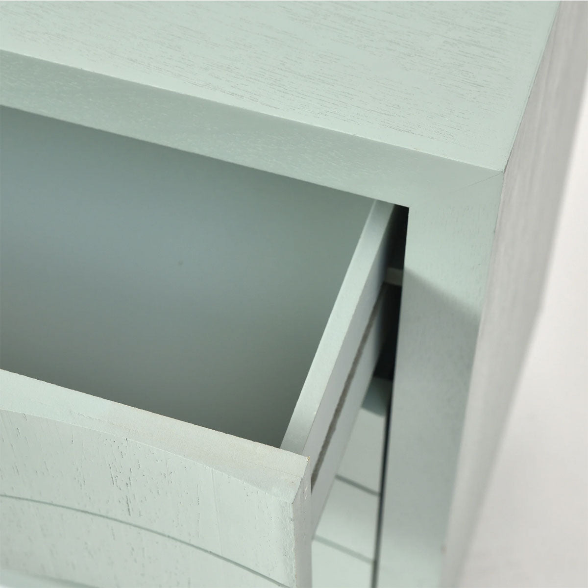 MINT GREEN 3DRW WOODEN TABLE