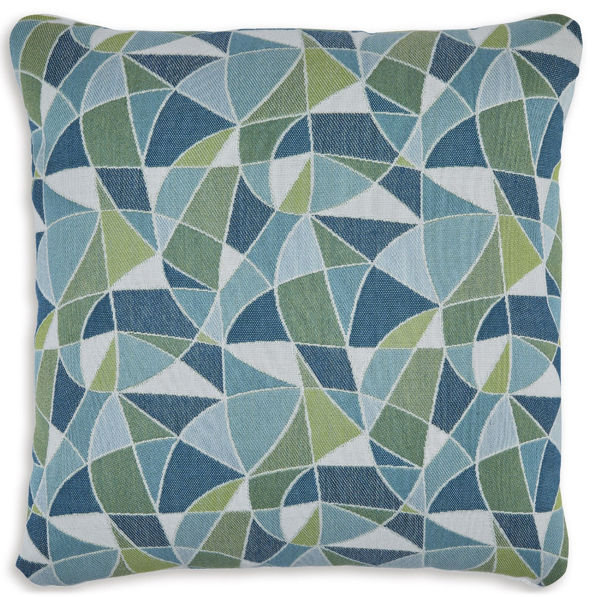 Seanow Turq Grn Geo Pillow