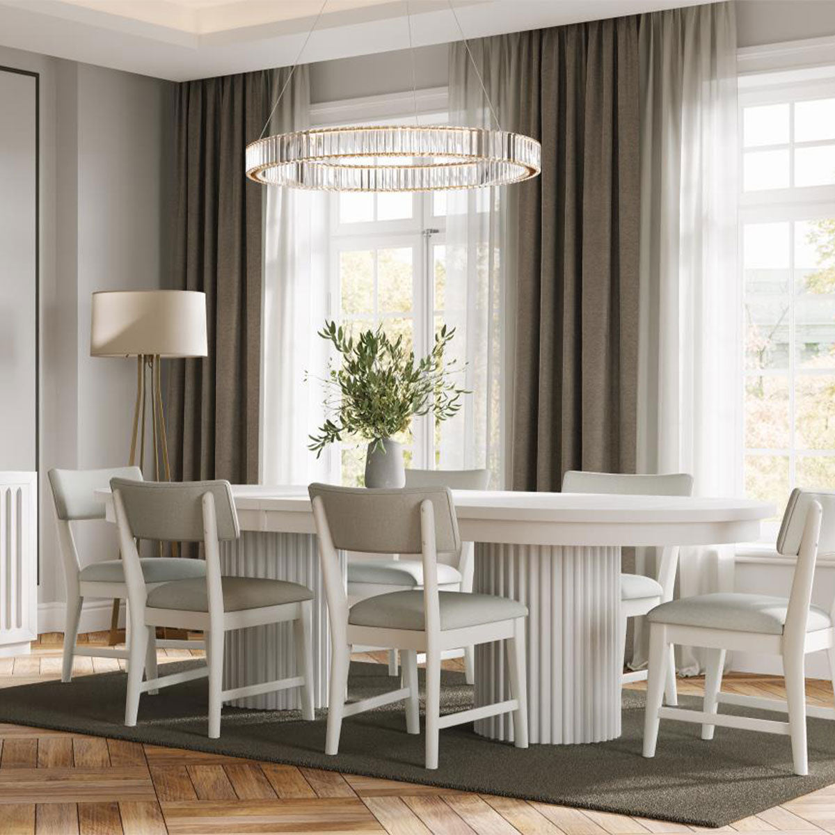 AUDEN 101" PEDESTAL DINING TAB