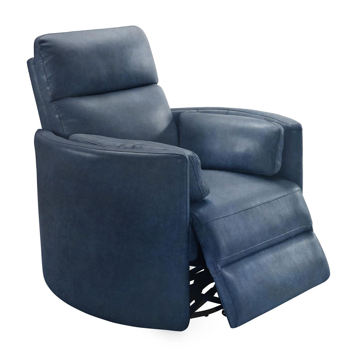 RADIUS LTHR RECLINER IN NAVY