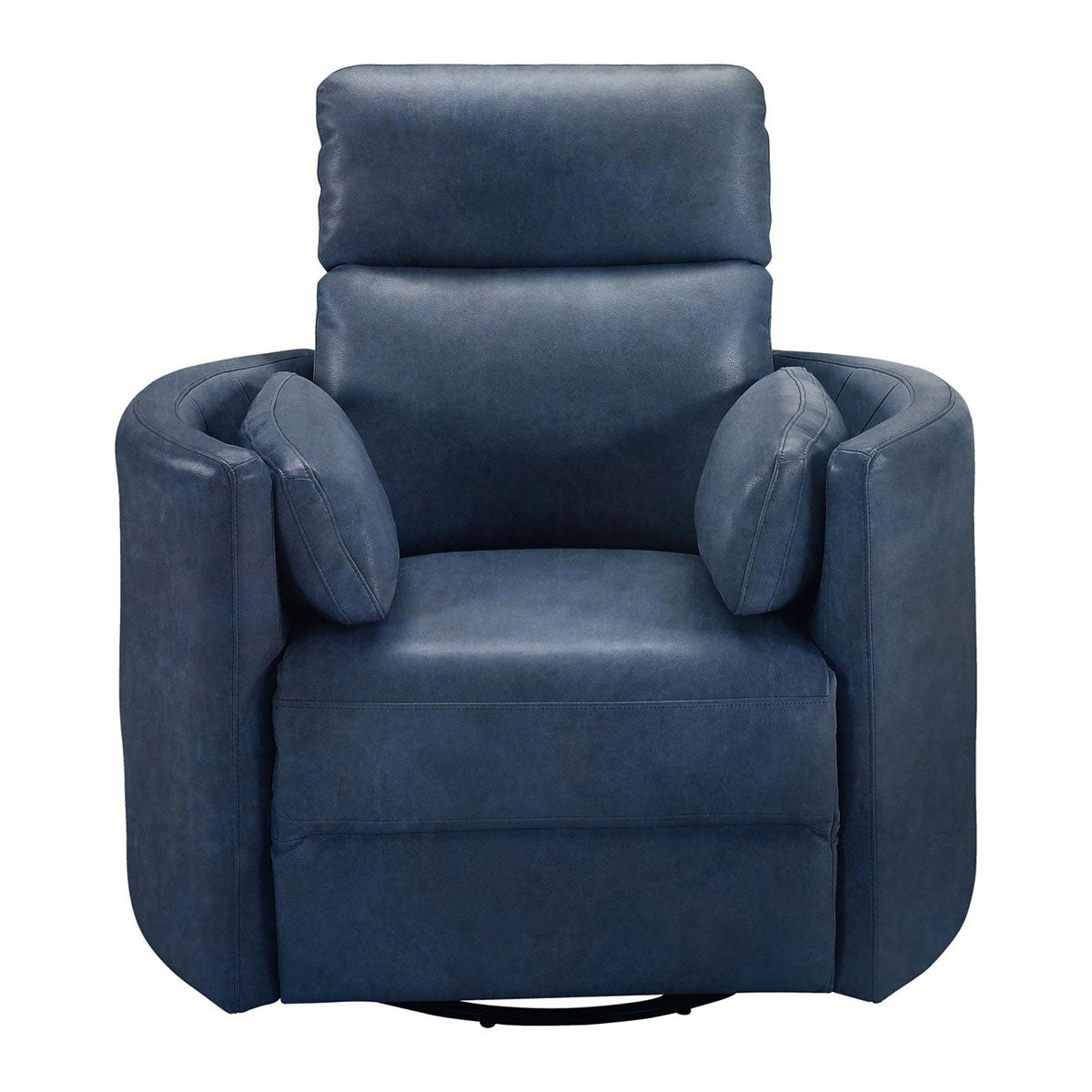 RADIUS LTHR RECLINER IN NAVY